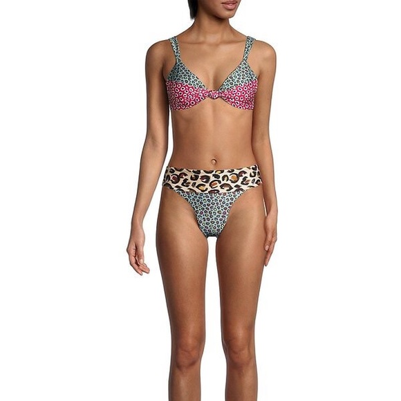 NWT - Farm Rio leopard patch bikini set - Picture 3 of 6